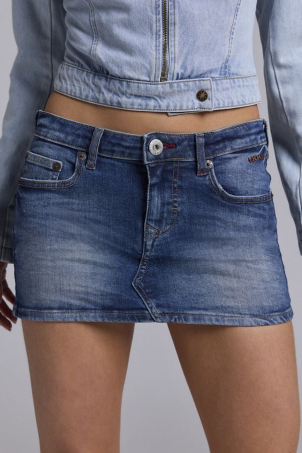 Slide View: 1: BDG Ultimate Denim Mini Skirt