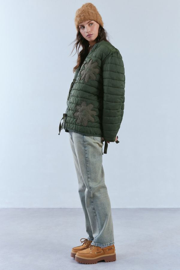 Slide View: 2: Urban Renewal Remade Tonal Floral Patchwork Surplus Jacket