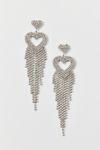 Thumbnail View 2: Fiona Rhinestone Heart Chandelier Earring