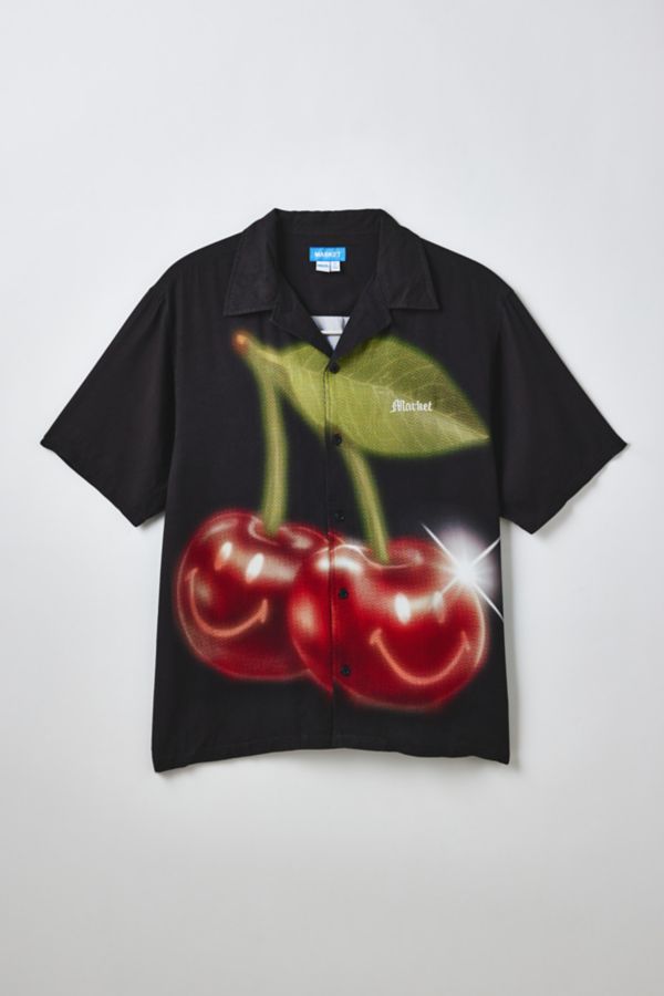 Slide View: 2: Market X Smiley Cherries Short Sleeve Shirt