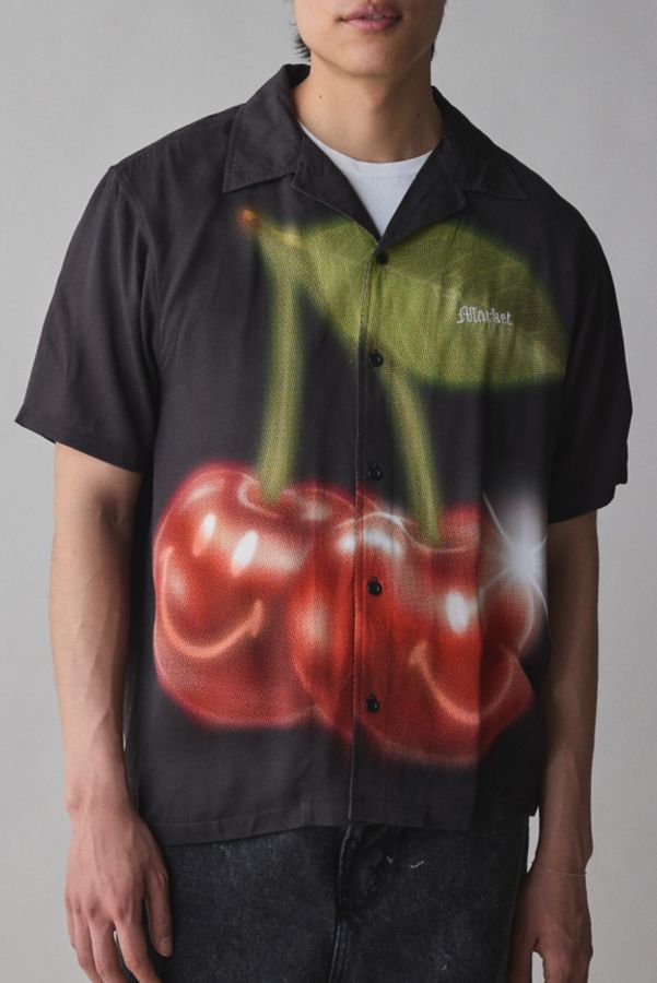 Slide View: 1: Market X Smiley Cherries Short Sleeve Shirt