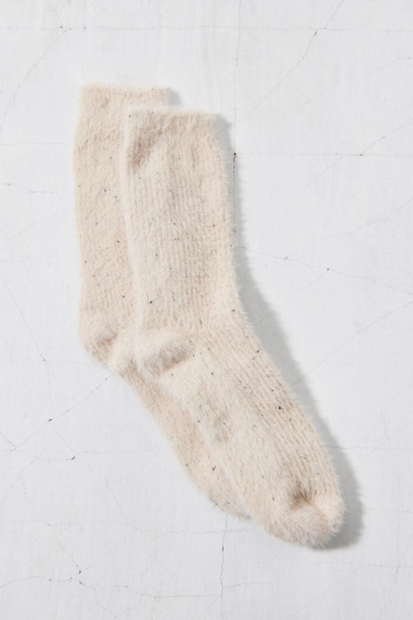 Slide View: 4: Cozy Eyelash Knit Crew Sock