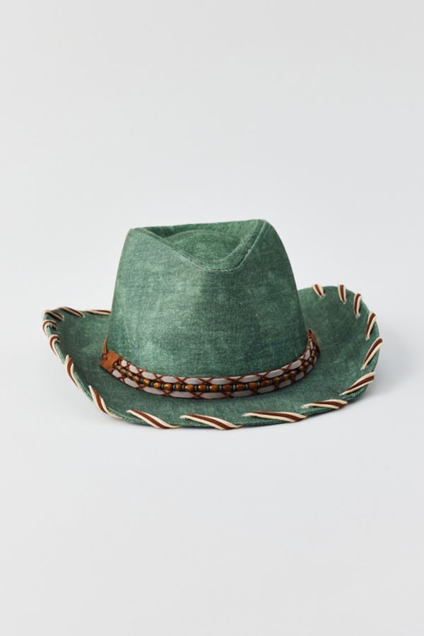 Slide View: 2: Distressed Cowboy Hat