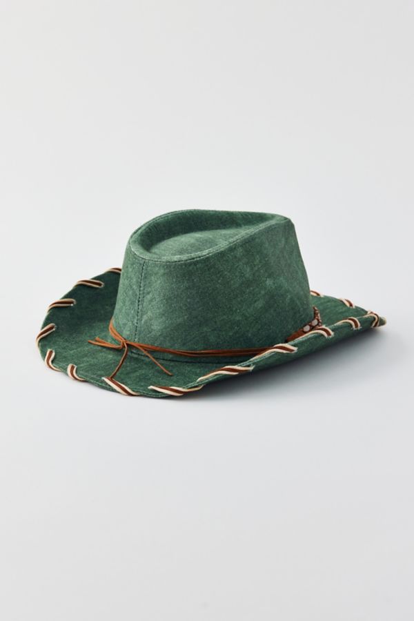 Slide View: 3: Distressed Cowboy Hat