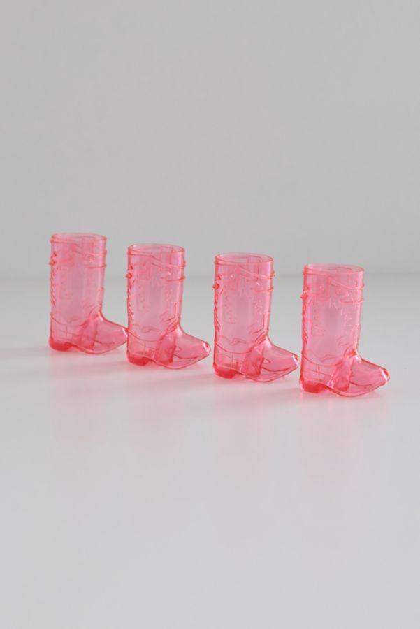 Slide View: 1:  Cowboy Boot Shot Glass Set