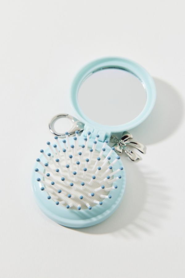 Slide View: 3: UO Hairbrush Compact Keychain