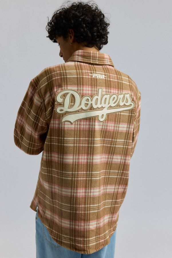 Slide View: 4: Pro Standard Los Angeles Dodgers Long Sleeve Flannel Shirt