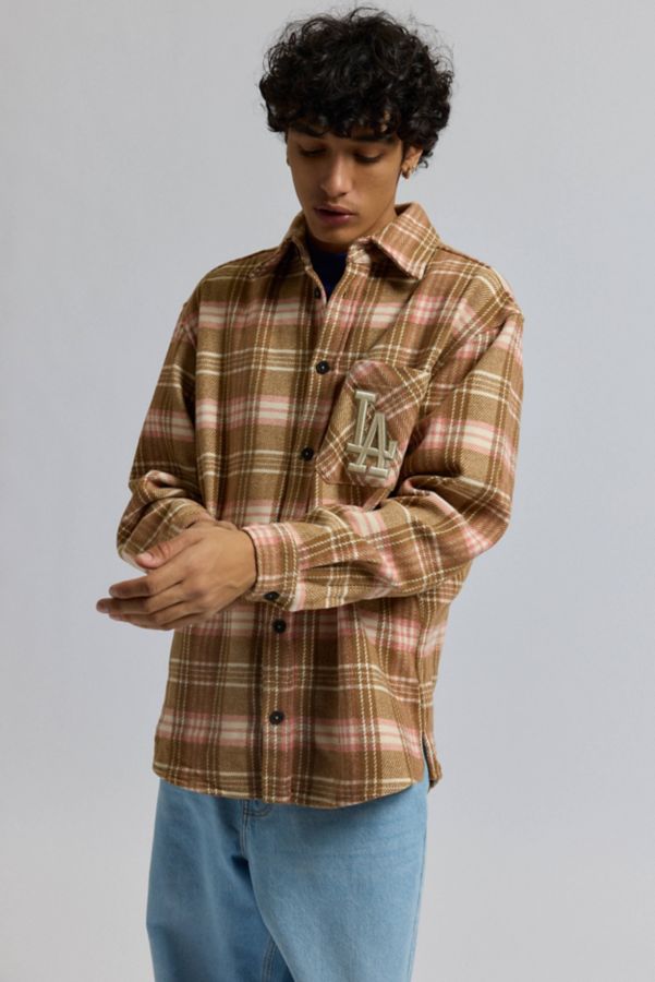 Slide View: 5: Pro Standard Los Angeles Dodgers Long Sleeve Flannel Shirt