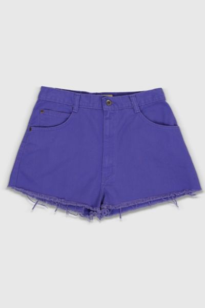 Vintage 90s Purple High Rise Distressed Shorts