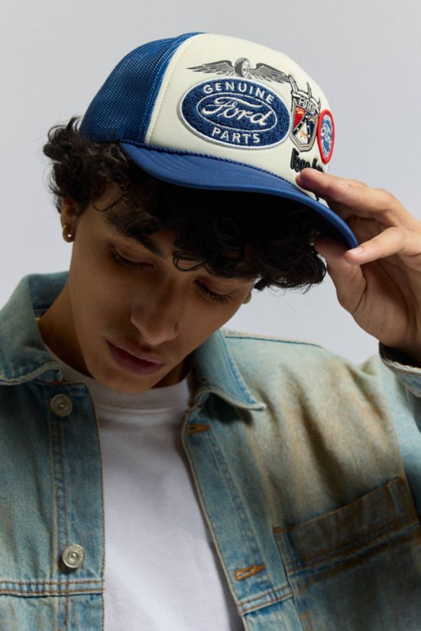 Slide View: 1: American Needle Ford Multi Patch Trucker Hat