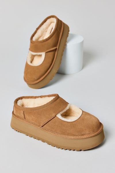 UGG Bea Shearling Platform Mary Jane Shoe