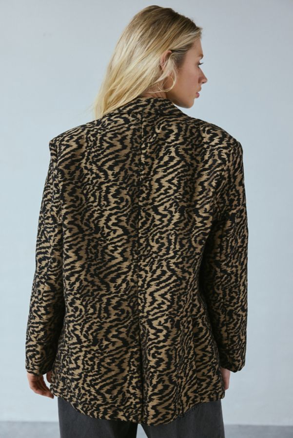 Slide View: 1: Ghospell Phoebe Abstract Jacquard Blazer