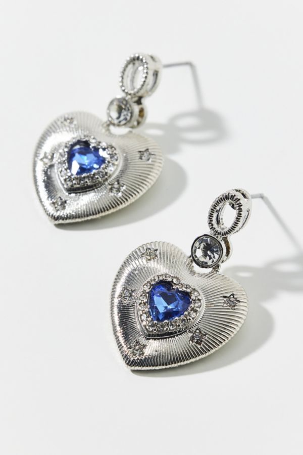 Slide View: 2: Gemma Heart Drop Earring