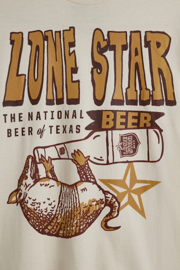 Slide View: 2: T-shirt Graphique Armadillo Lone Star Beer