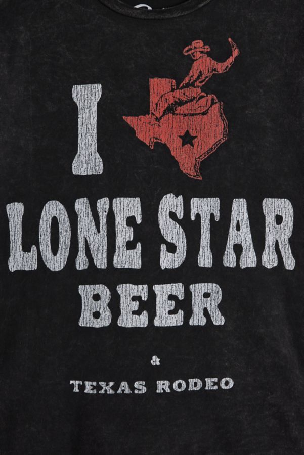 Slide View: 2: T-shirt graphique de bière Lone Star Texas