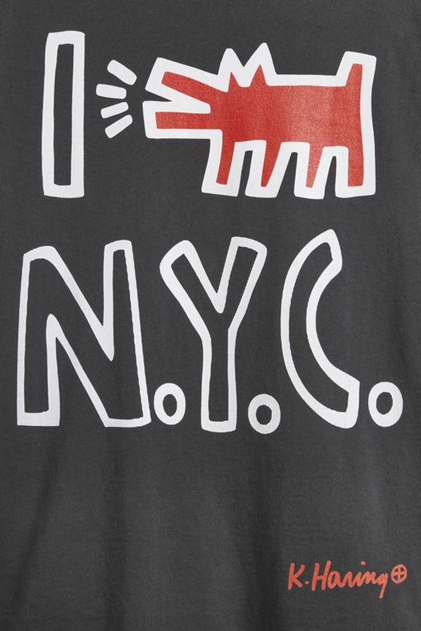 Slide View: 2: T-shirt graphique d'art Keith Haring Bark NYC