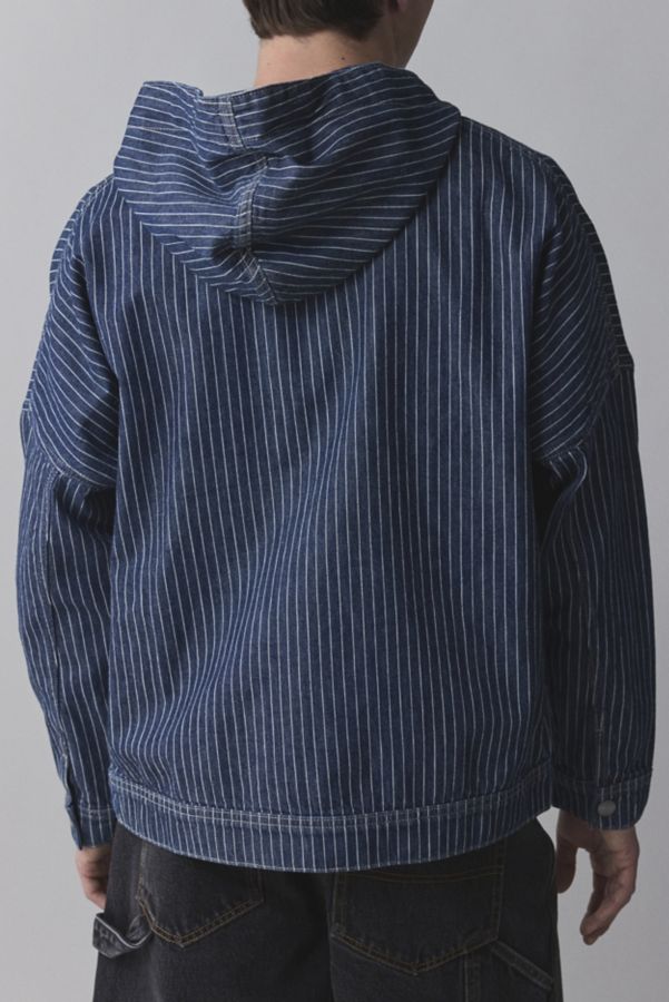 Slide View: 2: Lee Railroad Stripe Denim Anorak Jacket