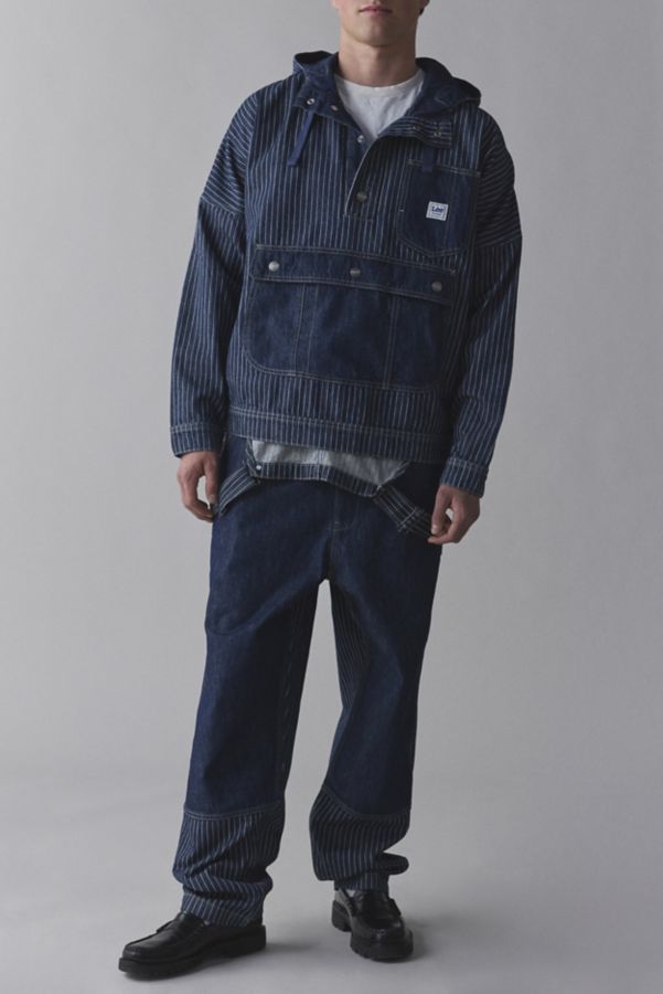 Slide View: 3: Lee Railroad Stripe Denim Anorak Jacket