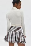 Thumbnail View 4: Urban Renewal Remnants Plaid Bubble Hem Mini Skirt