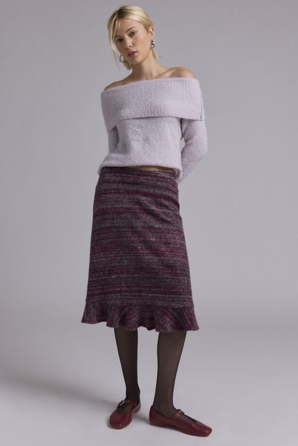 Slide View: 1: Urban Renewal Remnants Knee Length Sweater Skirt