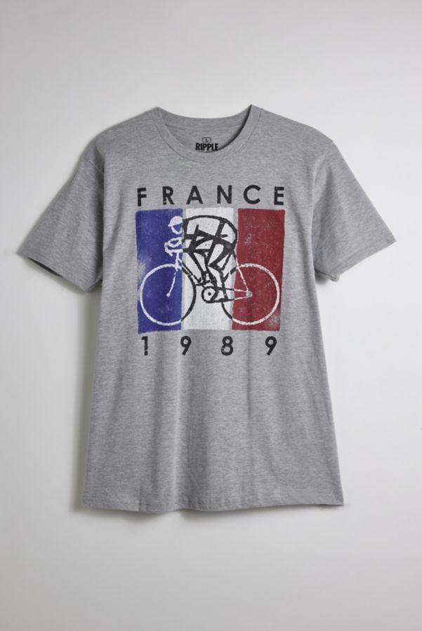 Slide View: 1: T-shirt Graphique Cyclisme France 1989