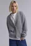 Thumbnail View 1: Urban Renewal Remnants Textured Fuzzy Knit Oversized Cardigan