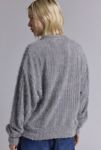 Thumbnail View 4: Urban Renewal Remnants Textured Fuzzy Knit Oversized Cardigan