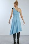 Thumbnail View 4: Kimchi Blue Virginia One Shoulder Bow Detail Midi Dress