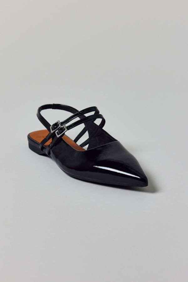 Slide View: 3: Vagabond Shoemakers Hermine Patent Leather Slingback Flat