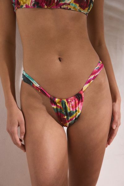 Montce Isla Floral Sandra Ruched Bikini Bottom