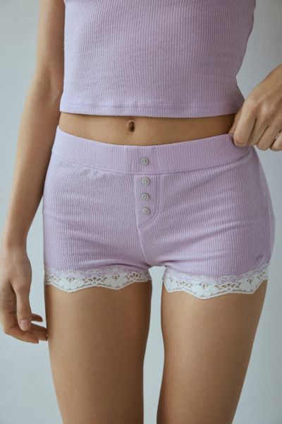 Out From Under Diana Lace Trim Micro Short