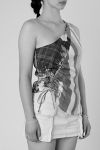 Thumbnail View 4: Rework Silk Scarf Ruche Tank