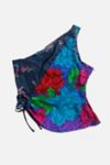 Thumbnail View 1: Rework Silk Scarf Ruche Tank 003