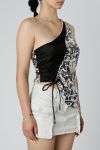 Thumbnail View 2: Rework Silk Scarf Ruche Tank 011