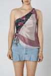 Thumbnail View 1: Rework Silk Scarf Ruche Tank 016