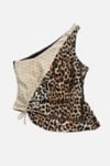 Thumbnail View 1: Rework Silk Scarf Ruche Tank 022