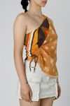 Thumbnail View 2: Rework Silk Scarf Ruche Tank 026