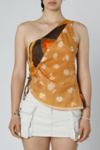 Thumbnail View 1: Rework Silk Scarf Ruche Tank 026