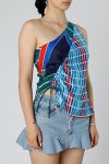 Thumbnail View 2: Rework Silk Scarf Ruche Tank 005