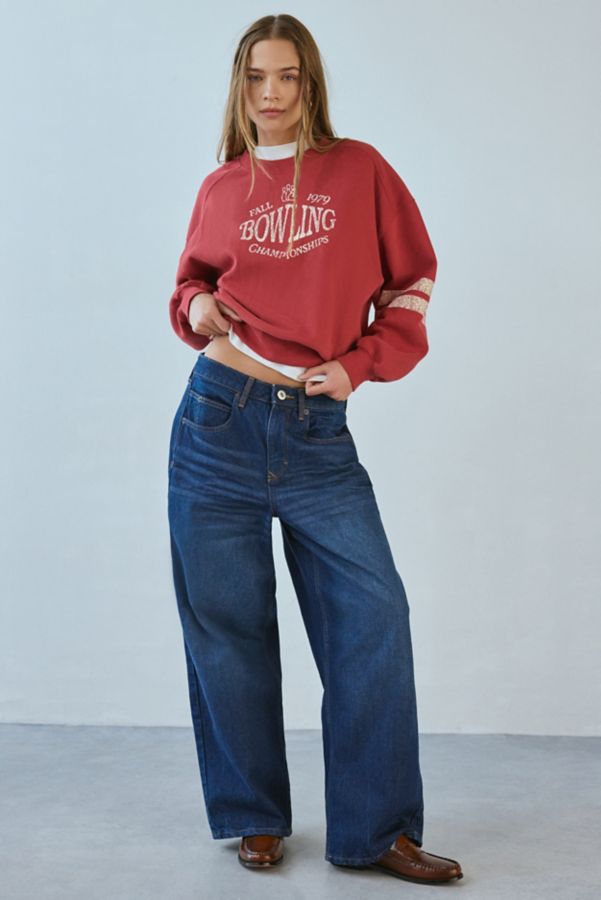 Slide View: 2: BDG Tasha Bowling Graphic Crew Neck Pullover