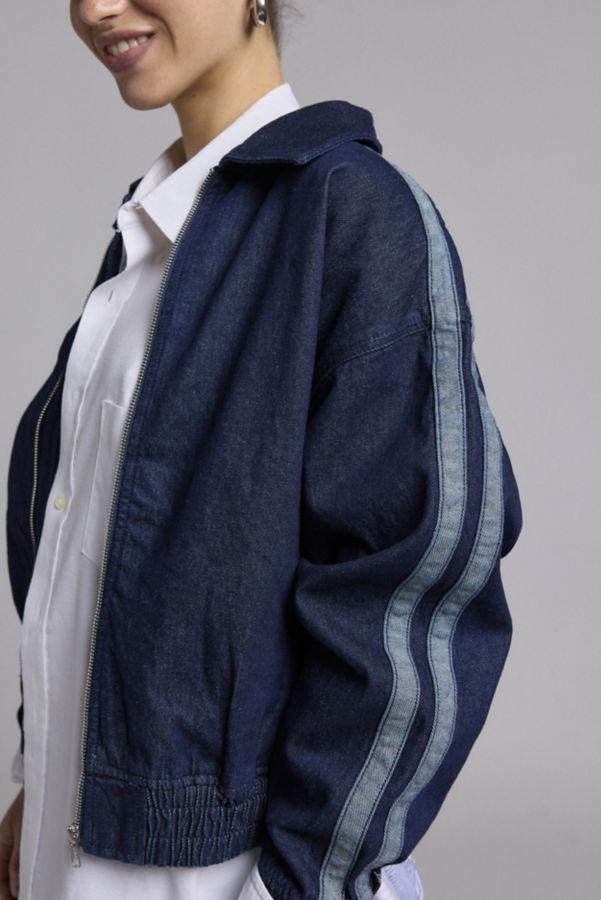 Slide View: 2: BDG Dani Denim Bomber Jacket