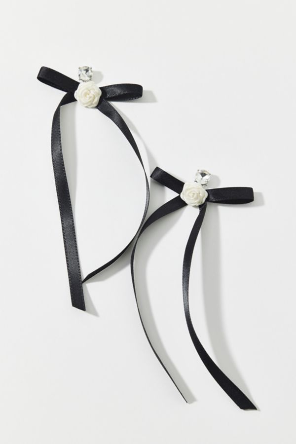 Slide View: 2: Rosette Bow Earring