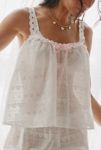 Thumbnail View 2: Out From Under X Wild Lovers Mia Eyelet Lace Tank Top + Bloomer Short Set