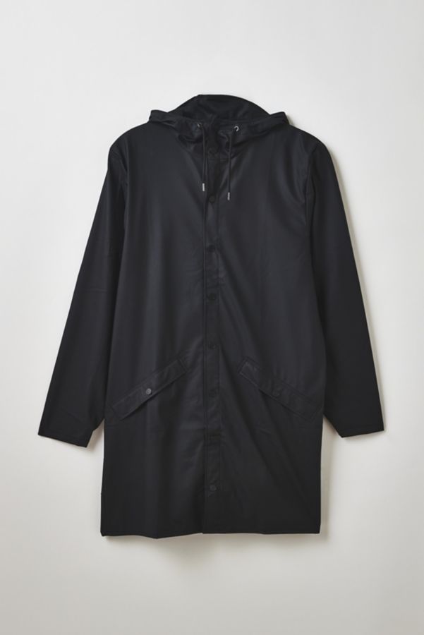 Slide View: 2: RAINS Long Contemporary Rain Jacket