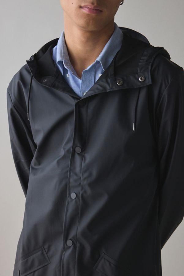 Slide View: 3: RAINS Long Contemporary Rain Jacket