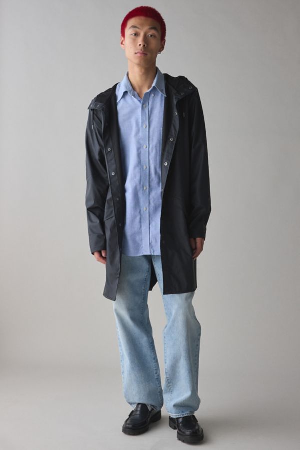 Slide View: 5: RAINS Long Contemporary Rain Jacket