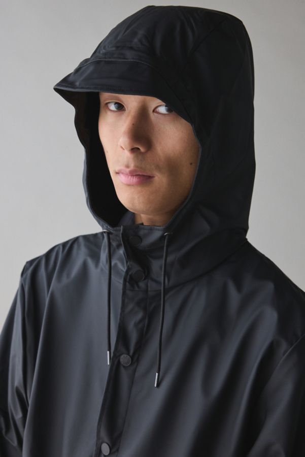 Slide View: 6: RAINS Long Contemporary Rain Jacket