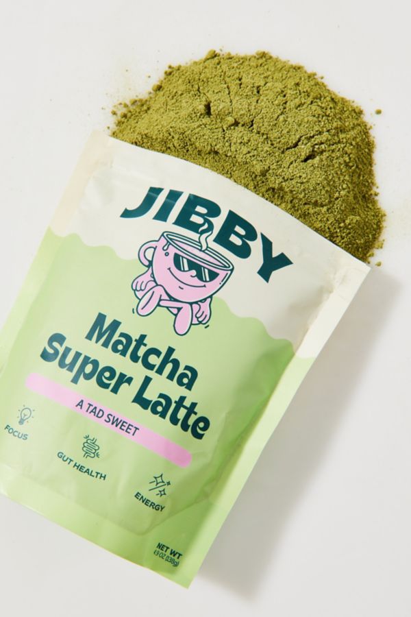 Slide View: 1: Jibby Coffee Matcha Super Latte Green Tea Powder