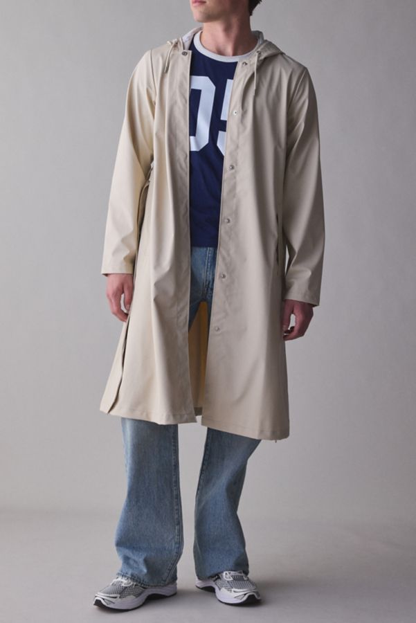 Slide View: 1: RAINS A-Line Longer Jacket