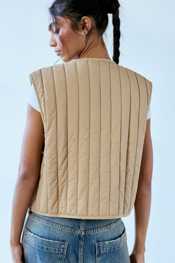 Slide View: 4: RAINS Banja Cropped Liner Vest